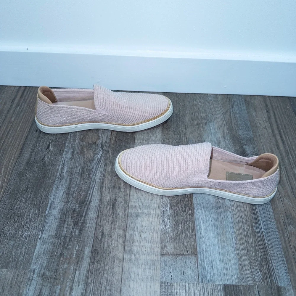 Ugg Rose Gold‎ Sammy Slip-On Ribbed Fabric Sneakers 8.5